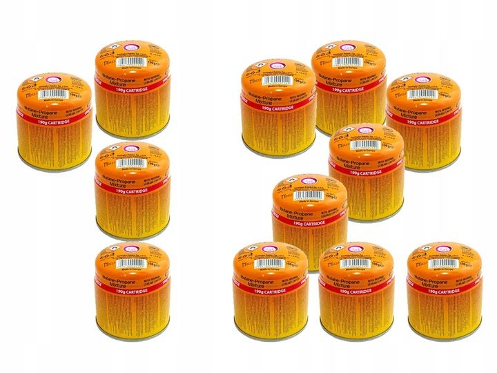 Nabój gazowy kartusz do lampy 190g ELICO 12szt zdjęcie 1