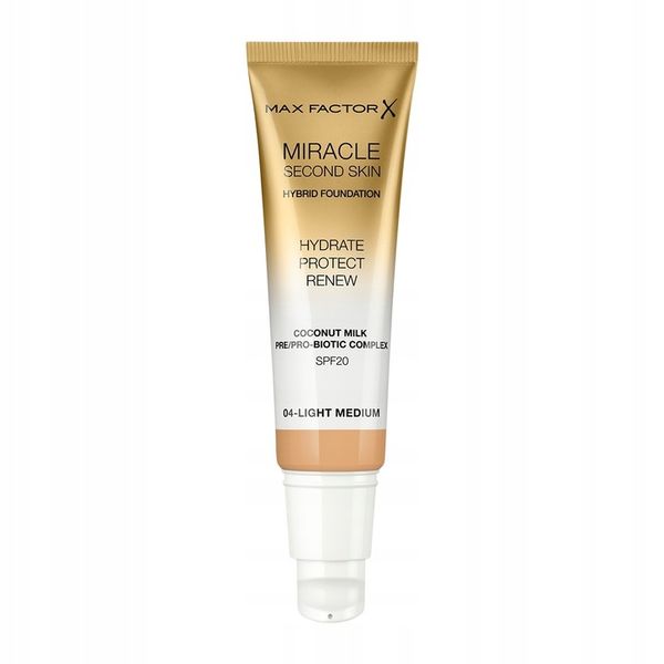 MAX FACTOR MIRACLE SECOND SKIN PODKŁAD 04 Light M. zdjęcie 2