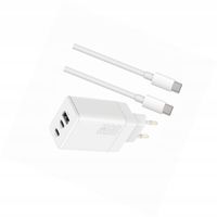 Szybka ładowarka 65W z długim kablem 2m 3 wejścia do iPhone 17