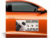 Magnes na samochód reklama magnetyczna 60x30 SERWIS NAPAWA komputery