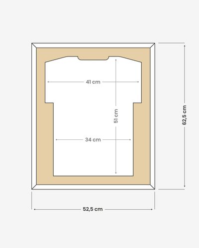 Ramka na koszulkę sportową - BASIC biała na Arena.pl
