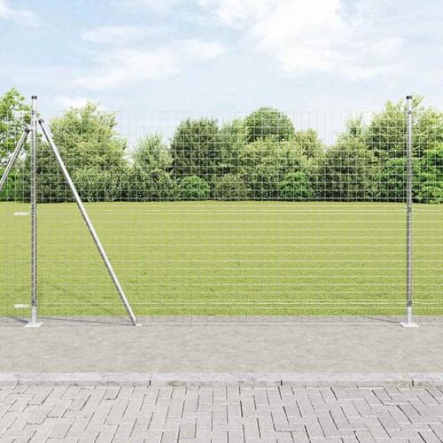Słupek ogrodzeniowy. 52 pcs Srebrny 3.2 x 3.2 x 140 cm Stal na Arena.pl
