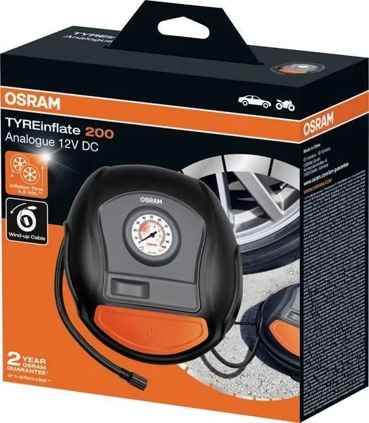 Kompresor POMPKA do opon przenośna OSRAM 12V manometr zdjęcie 7