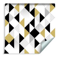 Tapeta Do Salonu Sypialni Wzór Geometryczny Styl Vintage