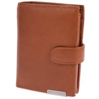 portfel męski ze skóry z rfid bellugio - koniakowy