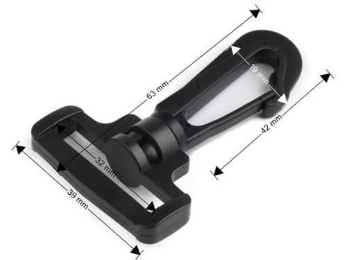 Karabińczyk plastikowy 32 mm ( 1szt ) na Arena.pl