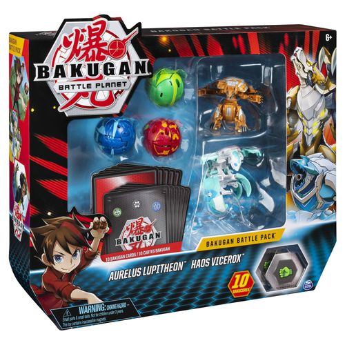 Spin Bakugan 5-pack Aurelus Lupitheon Haos Vicerox + karty na Arena.pl
