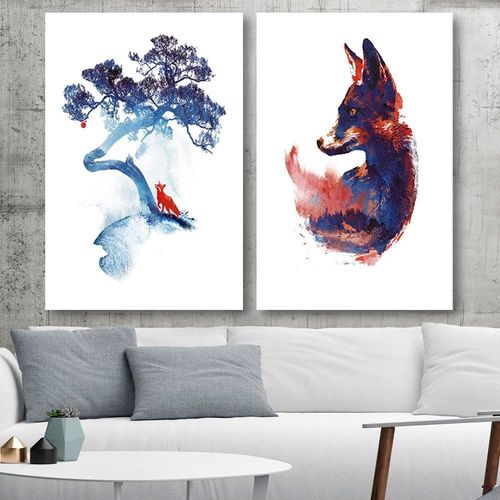 Plakat, Lis i jabłko 40x60 na Arena.pl