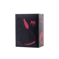 erotist eruption; rechargeable masturbator, silicone, black, 18.5 cm.