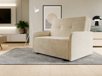 Fotel rozkładany Dwuosobowy z Funkcją Spania i Pojemnikiem na Pościel Sztru