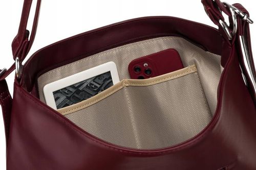 klasyczna, pojemna torebka damska ze skóry ekologicznej - rovicky na Arena.pl