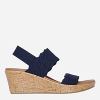 Sandały damskie na koturnie Skechers 119591-NVY