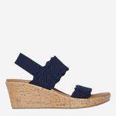 Sandały damskie na koturnie Skechers 119591-NVY