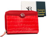 portfel damski sk. rv-791-sla-4910 red croco-red