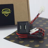 Ładowarka 2x USB VW T5 2003-2009 - RED Light