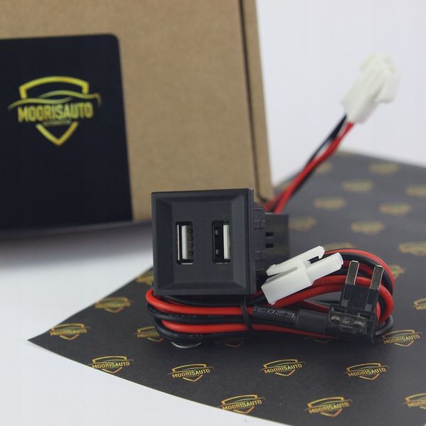 Ładowarka 2x USB VW T5 2003-2009 - RED Light zdjęcie 2