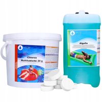NTCE tabletki multifunkcyjne do basenu 20g 3kg chlor + antyglon 3,2l