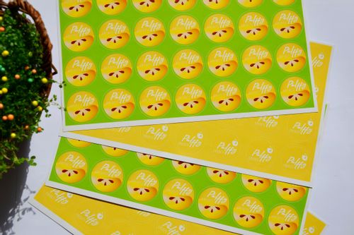 NAKLEJKI Z LOGO, ETYKIETY NA PACZKI 3cm 100szt. na Arena.pl