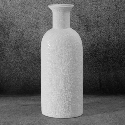 Wazon ceramiczny butelka RISO 16X11X40 biały na Arena.pl
