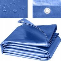 PLANDEKA WZMACNIANA 8X12m PŁACHTA ODPORNA NA TARAS SAMOCHÓD DREWNO