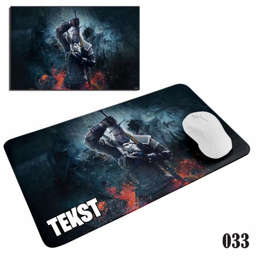 PODKŁADKA POD MYSZKĘ MYSZ WZORY DO WYBORU - WIEDŹMIN WITCHER 20x24cm na Arena.pl