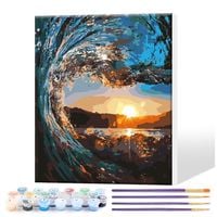 diy akrylowe malowanie według numerów krajobraz