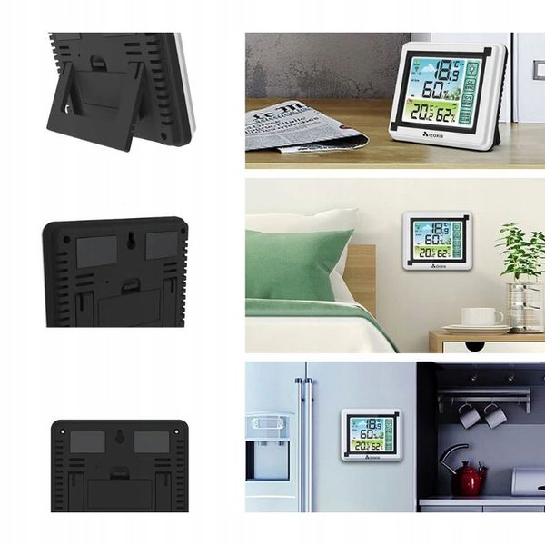 Bezprzewodowa Stacja Pogody Higrometr Termometr z Czujnikiem Zewnętrznym zdjęcie 10