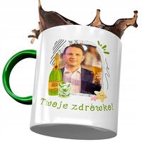 Kubek Zielony Sławomir Mentzen Xd Na Prezent Z Nadrukiem Ze Zdjęciem