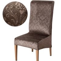 POKROWIEC NA KRZESŁO WYDŁUŻONY WELUR ELASTYCZNY