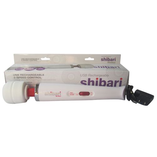 Masażer - Shibari Wireless 2 Speed Wand Massager White na Arena.pl