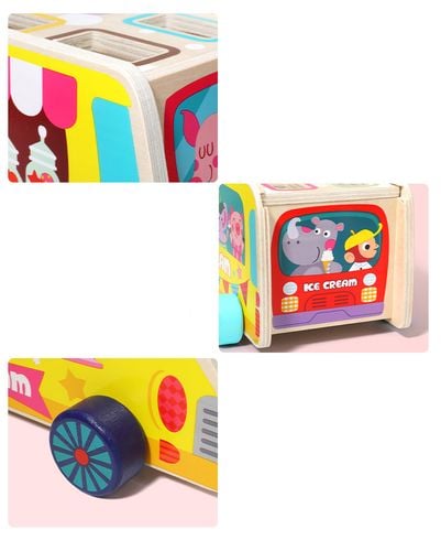 sorter klocki pojazd auto z lodami do ciągania jhtoy-948 na Arena.pl