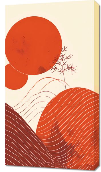 Obraz 50x90cm Ciepło Czerwieni zdjęcie 1