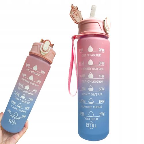 bidon 750ml niebieski różowy stk 9186 na Arena.pl