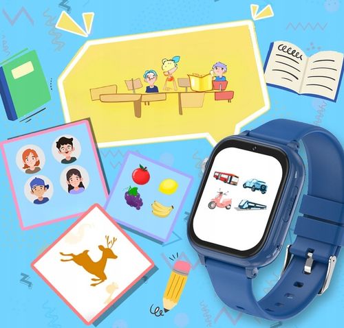 SMARTWATCH ZEGAREK DLA DZIECI 4G ROZMOWY SMS GRY ANDROID POLSKIE MENU GPS na Arena.pl