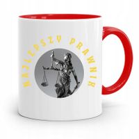 Kubek Czerwony Prawnika Najlepszy Prawnik Prezent Z Nadrukiem Ze Zdjęciem