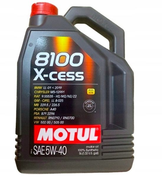OLEJ MOTUL 5W/40 8100 X-CESS 5L zdjęcie 1
