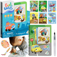 Zestaw Edukacyjny Do Rysowania Wodą Transport Dla Dzieci 300309
