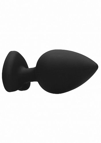 diamond heart butt plug - extra large - black na Arena.pl