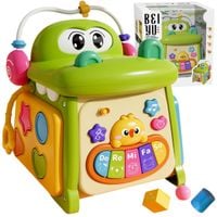 kostka edukacyjna sorter pianinko sensoryczna labirynt zegar krokodyl ms007
