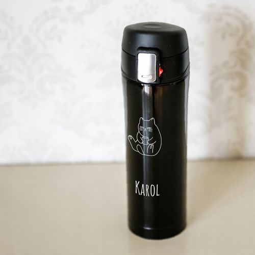 Kubek termiczny z imieniem własnym GRAWER imienia DŁUGO TRZYMA TEMPERATURĘ na Arena.pl