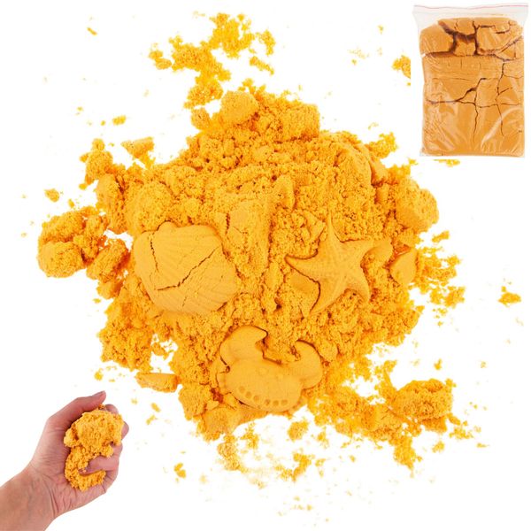 PIASEK KINETYCZNY 1KG POAMARAŃCZOWY zdjęcie 1