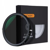 Filtr szary K&F Concept NANO-X 2W1 CPL + FADER ND2-ND32 62mm