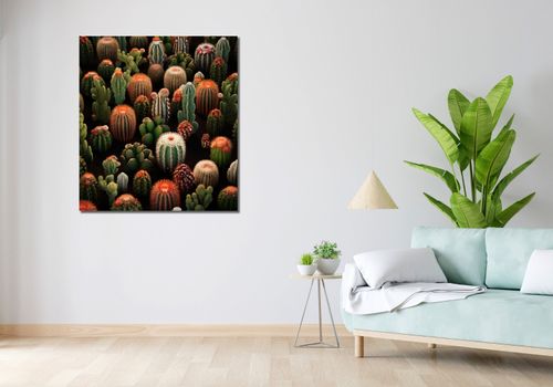 Obraz 90x100cm Ogród Kaktusów na Arena.pl