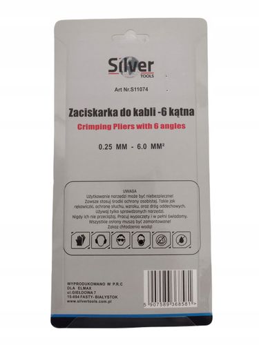 Zaciskarka SilverTools 11074 0,25 mm² - 6 mm² na Arena.pl