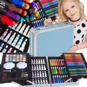 ZESTAW ARTYSTYCZNY DO MALOWANIA KUFEREK NIEBIESKI