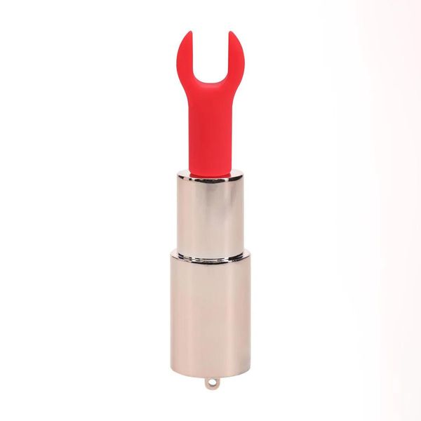 Candy - Lipstick Vibrator With 4 Attachments - Pink zdjęcie 4