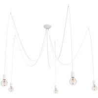 LAMPA wisząca SPIDER 9744 Nowodvorski metalowa OPRAWA pająk zwis kable biała