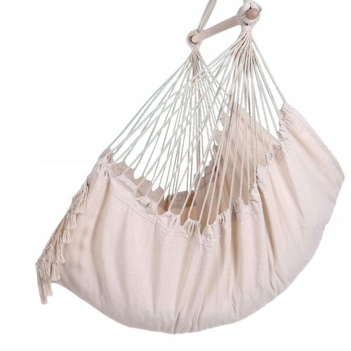 FOTEL WISZĄCY OGRODOWY BRAZYLIJSKI BUJANY HUŚTAWKA HAMAK KOKON + 2 PODUSZKI na Arena.pl