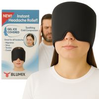 Czapka Łagodząca Ból Głowy Migrenę Kompres Żelowy Maska Chłodząca Okład600g