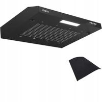 Okap podszafkowy Ciarra CBCB6903 60 cm 3 poziomy mocy Czarny